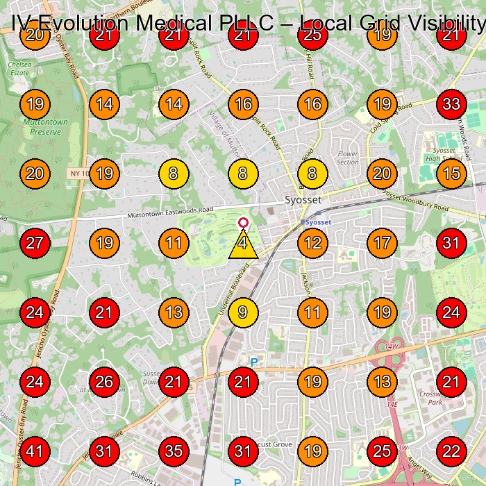 IV Evolution Medical PLLC GeoGrid visibility map for Medical Spa in None